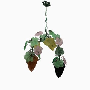 Murano Glas Trauben Kronleuchter von Cesare Toso, Italien, 1970er