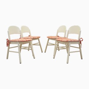 Italienische Stühle aus Buche, 1970er, 4 . Set