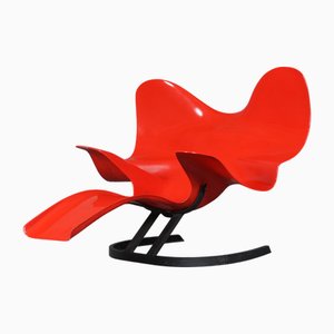 Red Elephant Chair by Bernard Rancillac