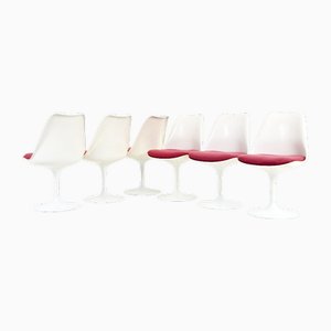 Sedie da pranzo Tulip di Eero Saarinen per Knoll International, anni '70, set di 6