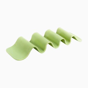 Grande Assiette Ondulée Verte par Laura Rubio Bañón