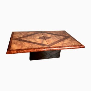 Coffee Bar Table in Elm Burl by Eric Maville, 1970s