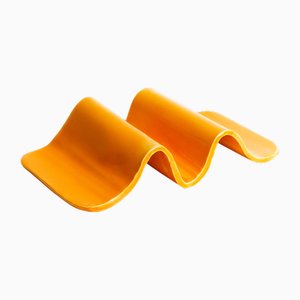 Petite Assiette Ondulée Orange par Laura Rubio Bañón