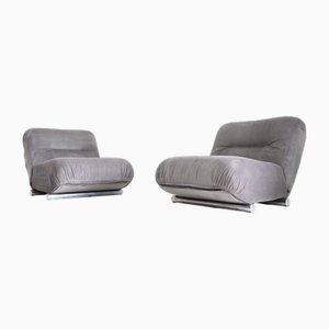 Munari Lounge Chairs by Giuseppe for Poltrona Munari, Italy, 1970s, Italy Set of 2