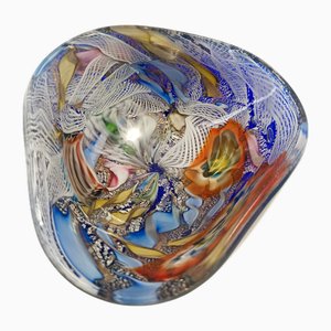 Cendrier ou Vide-Poche Tutti Frutti en Verre de Murano Polychrome attribué à Avem, 1960s