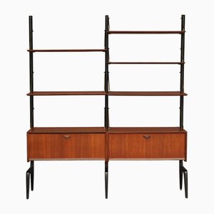 Mid-Century Freestanding Wall System by Louis Van Teeffelen for Wébé, 1950s