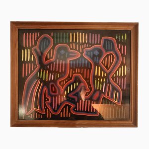 Framed Spring Fabric, 1960s