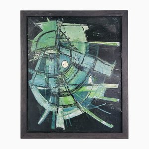Carole, Composición abstracta, 1977, Pintura de lienzo