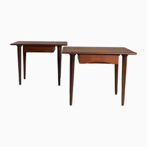 Nachttische aus Holz, 1960er, 2er Set