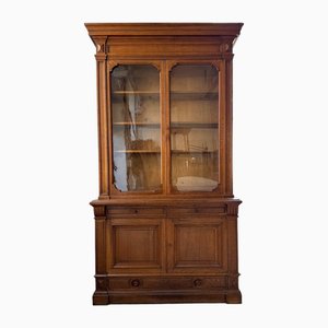 Librería napoleónica de roble esmaltado, siglo XIX