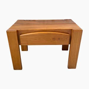 Elm Bedside Table from Maison Regain, 1970s