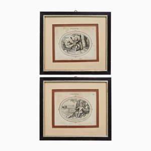 Otto van Veen, Amorvm Emblemata, 1608, Engravings, Framed, Set of 2