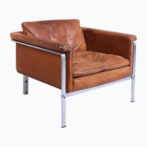 Leather Easy Chair attributed to Horst Bruning for Kill International, 1960s
