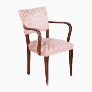 Chaise Art Déco en Hêtre attribuée à Jules Leleu, France, 1930s