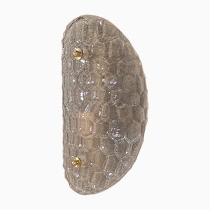 Sandgestrahlte Wandlampe aus Murano-Kunstglas