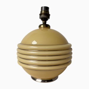 Czechoslovakia Art Deco Opaline Table Lamp, 1960s