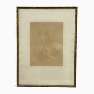 Leonor Fini, Body Studies, 1980s, Lithograph, Framed