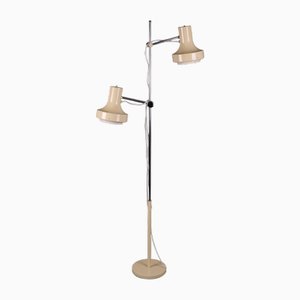Vintage Cream Adjustable Floor Lamp attributed to Josef Hurka for Napako, 1970s