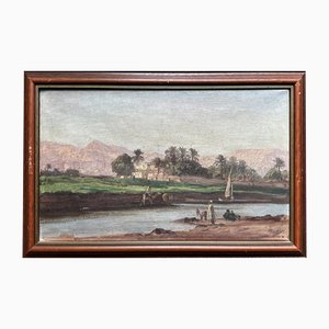 Georg Macco, Oriental Landscape, Oil on Canvas, Signed