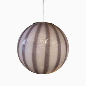 Gray Sphere Pendant in Murano Style Glass by Simoeng