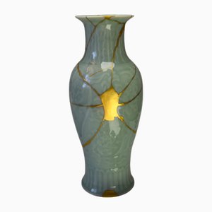 Jarrón Celadon Kintsugi de Myriam Greff