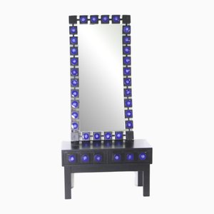 Console and Mirror, 1970s, Set of 2