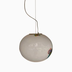 Murano Style Clear with Murrise Multicolors Pendant by Simoeng