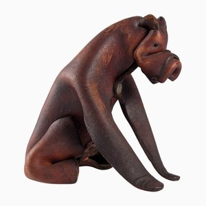 Vintage Leder Boxer Hund, Deutschland, 1960er