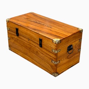 Camphor Wood Campaign Trunk, 1880s