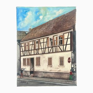 A. Hohage, Houses, 1997, Oil on Canvas