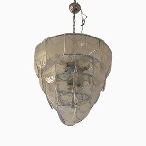 Modern Clear Petals Murano Style Glass Chandelier by Simoeng