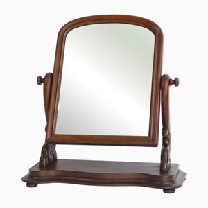 Miroir de Rangement Victorien Ancien en Acajou, 19ème Siècle
