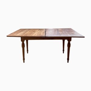 Walnut Farm Table with Swivel Top and Extensions