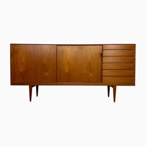 Credenza vintage in teak di Henry Rosengren Hansen per Brande Møbelfabrik, Danimarca, anni '60