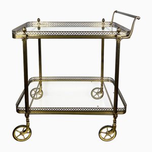 Mid-Century Brass Bar Cart