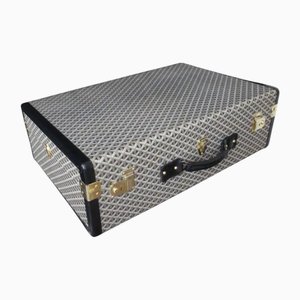Steamer Trunk in Chevrons Canvas from Goyard, 1960s