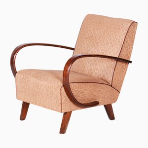 Art Deco Armchair in Beech attributed to J. Halabala for Up Zavody, Czech, 1930s