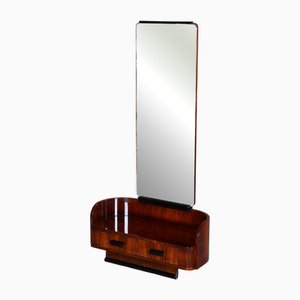Art Deco Dressing Mirror in Walnut attributed to Halabala for Up Zavody, Czech, 1930s