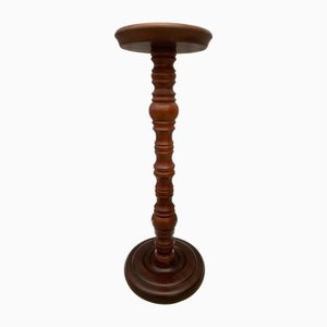 Mesa de pedestal de haya, años 70