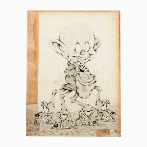 Pablo Dalas, Araneae Bezos, 2020, Mixed Media on Paper