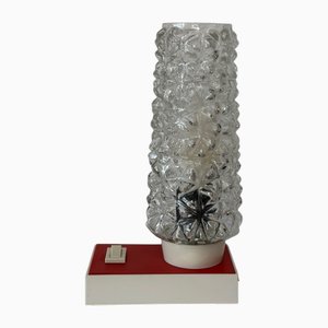 Lampe de Bureau Vintage avec Abat-Jour en Verre Texturé de Hawill, 1960s-1970s