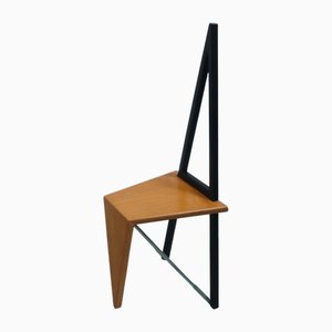 Triangle Deko Chair in Birchwood + Black, 1970s