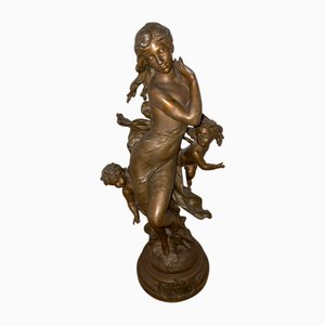 Ch. Vely, Escultura de Psyche, Décadas de 1890-1910, Bronce