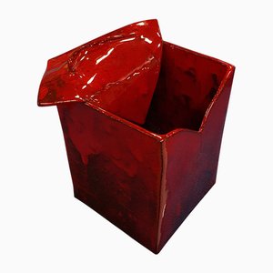 Hand-Crafted Ceramic Sculpture Vase by Lidy Leegstra, 1996