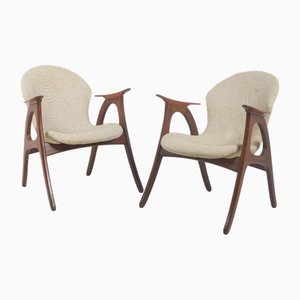 Set of Danish Armchairs by Aage Christiansen for Erhardsen & Andersen, 1960s