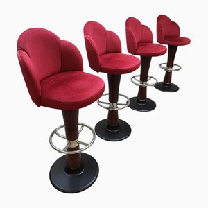 Tabourets de Bar Pivotants Vintage, France, 1970s, Set de 4