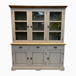 Vintage Wood Display Cabinet