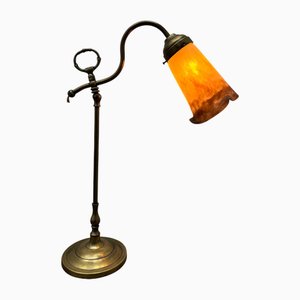 Antike Tischlampe von Muller Frères Luneville
