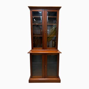 Cherrywood Display Cabinet with Glass Doors