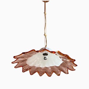 Lampe à Suspension Mid-Century en Verre de Murano attribuée à La Murrina, Venise, Italie, 1970
